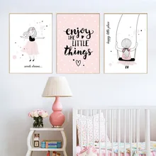 Poster Canvas Kids Decoration Poster Baby Girl Roo