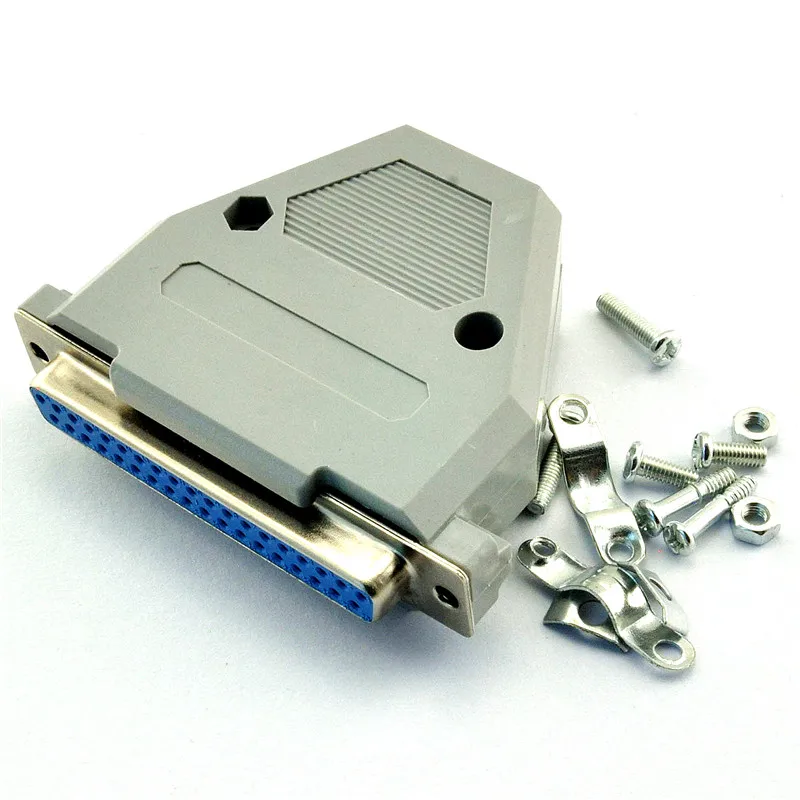 Solder Type DB37 female connector with plastic housing free shippingin