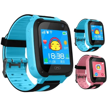 

SOONHUA Waterproof Kids Smart Watch With Flashlight Adjustable Brightness Touch Screen Two Way Audio Remote Camera Tracker Watch