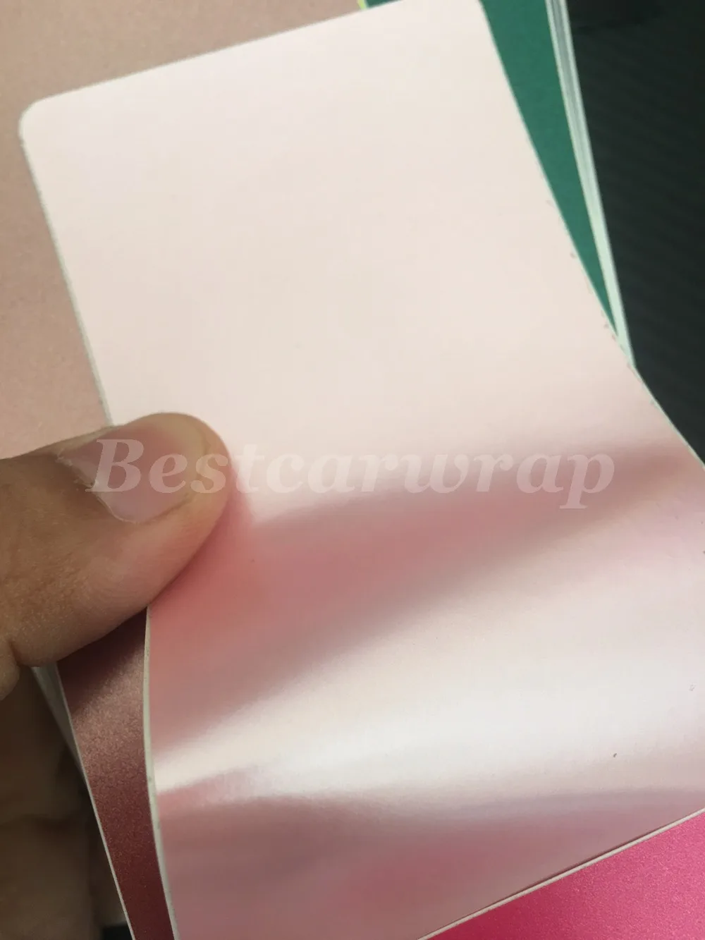 baby pink satin chrome metallic vinyl wraps car wrap film KMPF HXIS 3m (3)