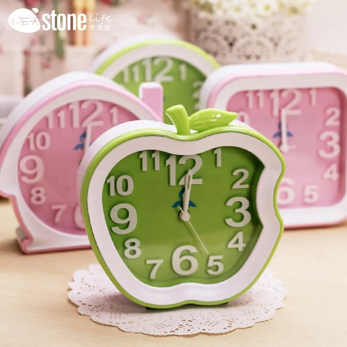 Korean models candy colored small alarm clock electronic clock cute