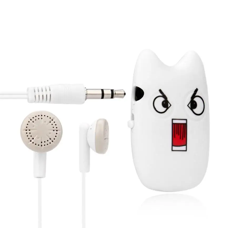 

overmal Expression series-Angry MP3 Super Cute USB Mini MP3 Player Support 32GB Micro SD TF Card + Earphone 3.5mm Support 32GB