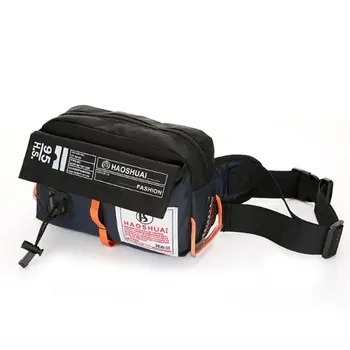 

New nylon Oxford cloth sports outdoor women's Bag fashionable men's inclined Bag breastband soft light waterproof waist package