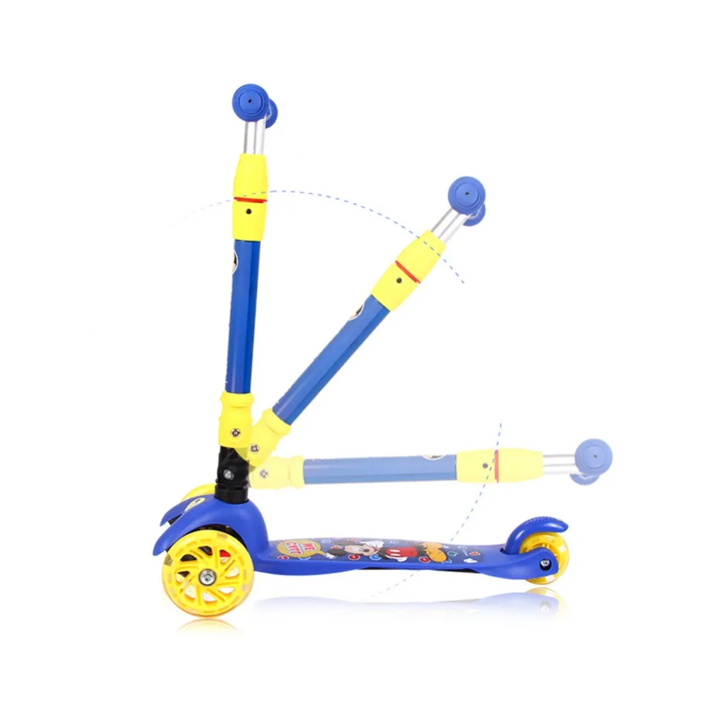 Детский самокат складной регулируемый по высоте скутер подарок для ребенка