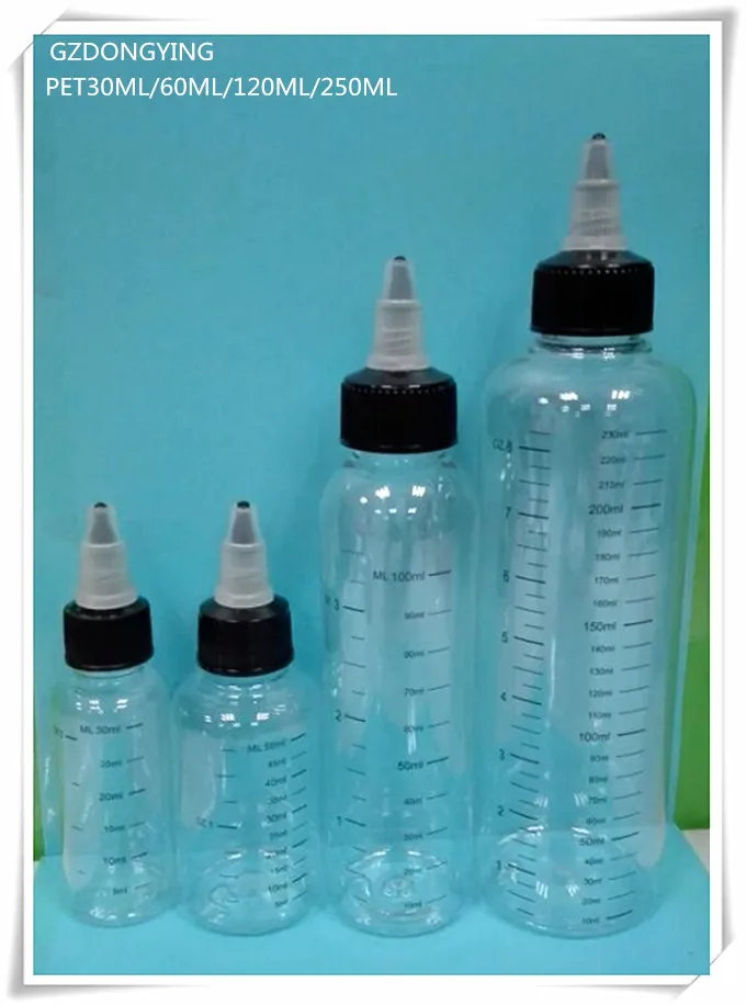 

30ML 60ML 120ML 250ML unicorn bottle twist off cap,bottle with graduation 5 pcs each/lot free shipping