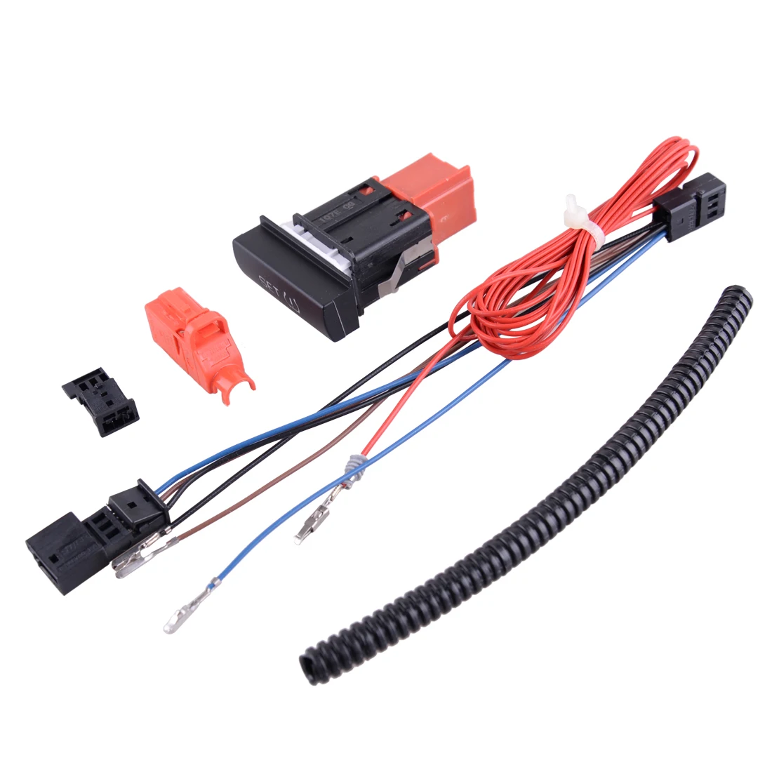 

CITALL Car Tire Pressure Monitoring Warning Switch Button TPMS With Harness Set 181cm Fit For Skoda Octavia 1ZD927127