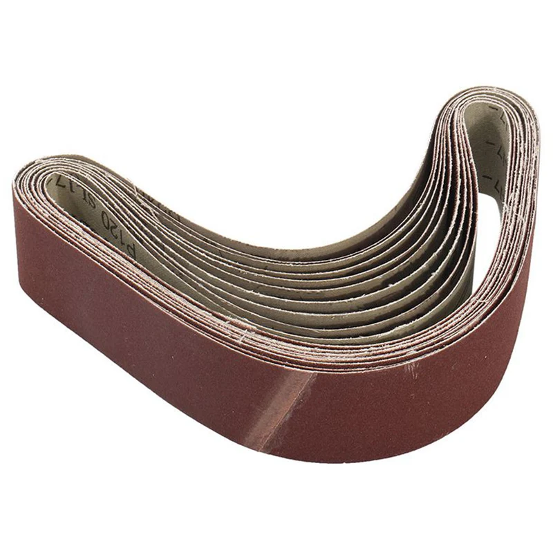 

Hot Sale 10Pcs Sanding Belts For Grinding Polishing Mixed 60/ 120/ 150/ 240 Grit 50 X 686 Mm