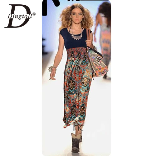 

BAEKADOO National Wind Vestidos Women Bohemian Beach Style Casual Dress Summer