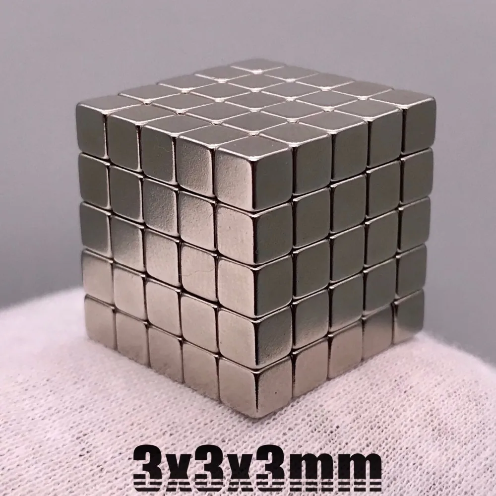 3x3x3 мм 216 шт. Серебристые Магнитные Элементы шары магический квадрат 3D головоломка шар Сфера Магнитная детская игрушка N35 неодимовые магниты 3*3*3