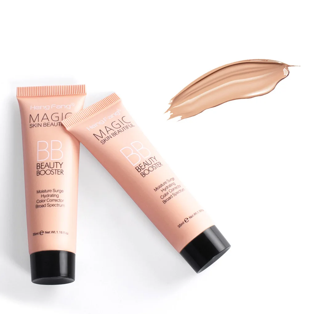 Женский основа для лица BB Cream Girl увлажняющий консилер для лица стойкий отбеливающий лосьон - Цвет: NO.2 Natural color