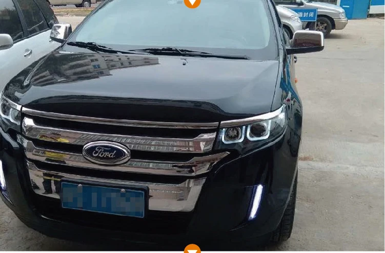 Автомобильный Стайлинг для Ford Edge фары 2012- Edge led фара светодиодный проектор DRL фар H7 Биксеноновая разрядная лампа высокой интенсивности для объектива