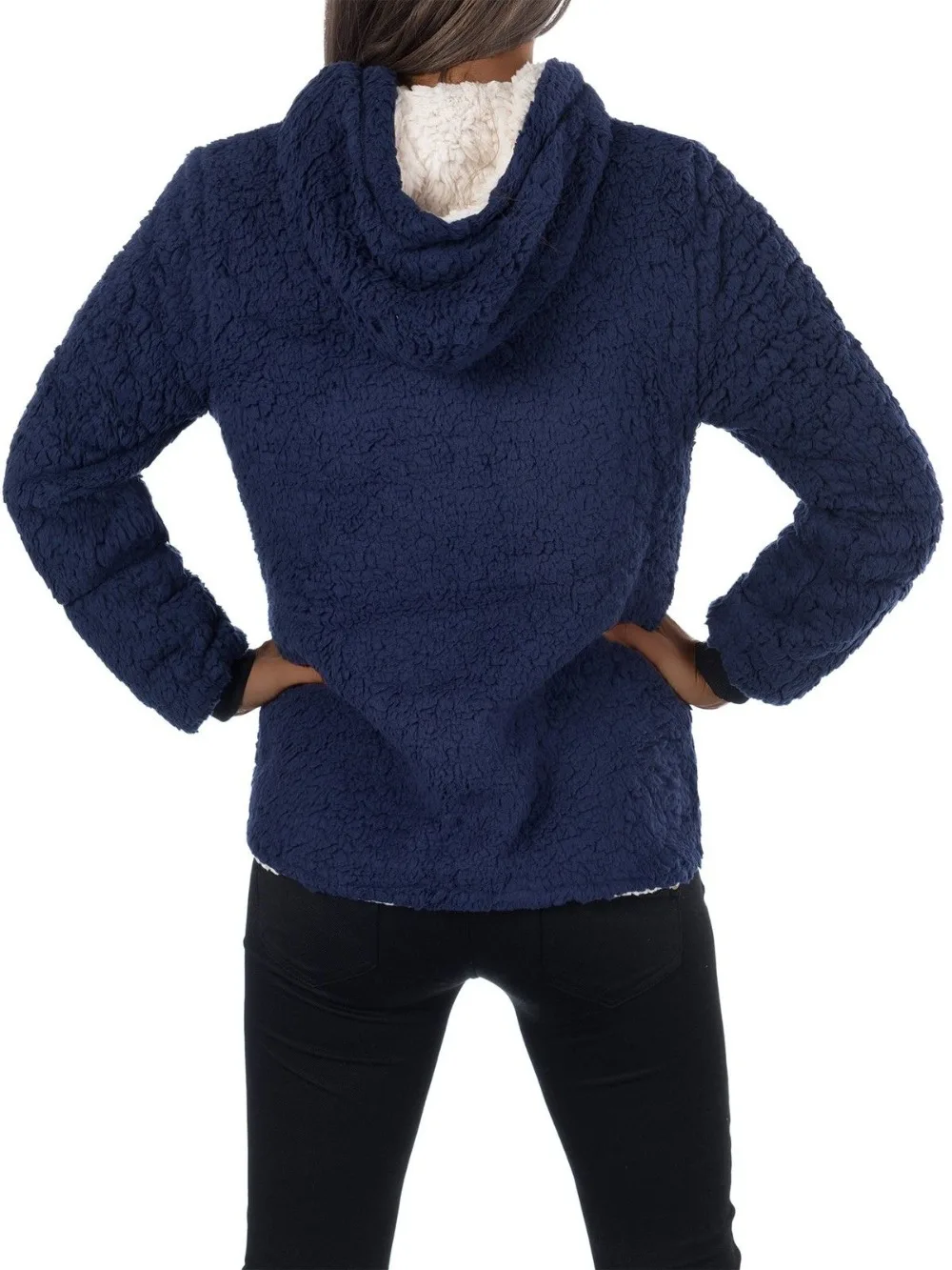 Winter Women Thicken Hoodies Fleece Wool Warm Women Pullovers Plus Size Hooded Sweatshirts Female Faux Lambswool Pocket Tops Winter Women Thicken Hoodies Fleece Wool Warm Women Pullovers Plus Size Hooded Sweatshirts Female Faux Lambswool Pocket Tops