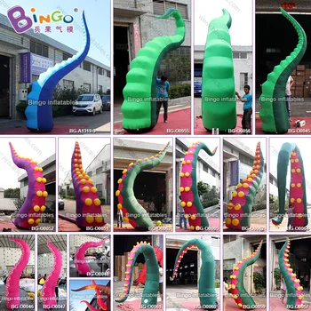 

Customized 3m tall outdoor green giant inflatable octopus tentacle, inflatable inkfish feet for decoration -toys