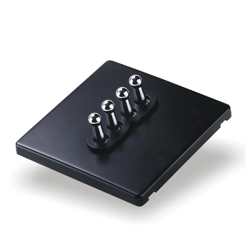 

Black 86Type Retro Light Switch Four Control Two Way 10A 110V- 250V