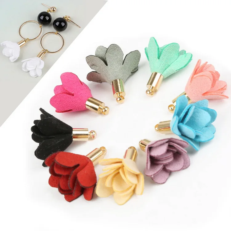 

1Pcs cloth Tassel Findings For Keychain Cellphone Straps With Gold Caps Fringe DIY Earrings Jewelry Charms Pendant Tassel