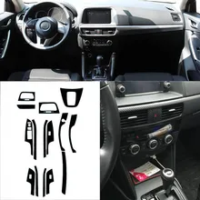 Автомобиль-Стайлинг 3D углеродного волокна салона центральной консоли изменение цвета литья наклейки для Mazda CX-5 2013