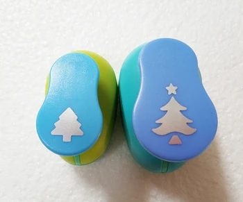 

Hot Sale Christmas Tree Punch Craft 2pcs Snowflake (1pc 5/8" and 1pc 1") hole punch set Scrapbook Paper Puncher Children's diy