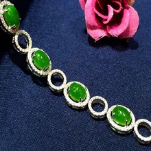 Благородный женский винтажный тайский серебристый модные женские туфли S925 стерлингового серебра подвескаиз Натурального Камня Браслет из яшмы