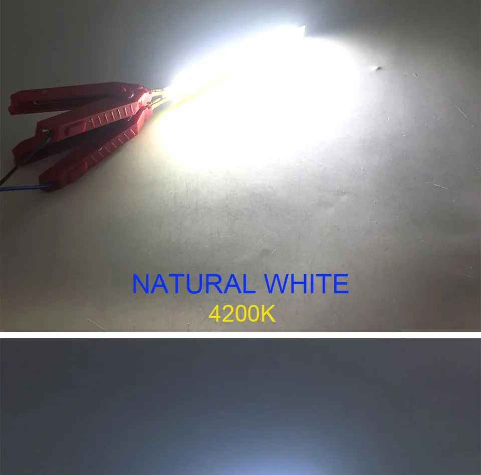 120mm 4.72in LED Bar Light Strip COB Bulb 12V 7W 10W LED Lamp Green Blue Red White Emitting Colors 12010mm COB Chip (13)