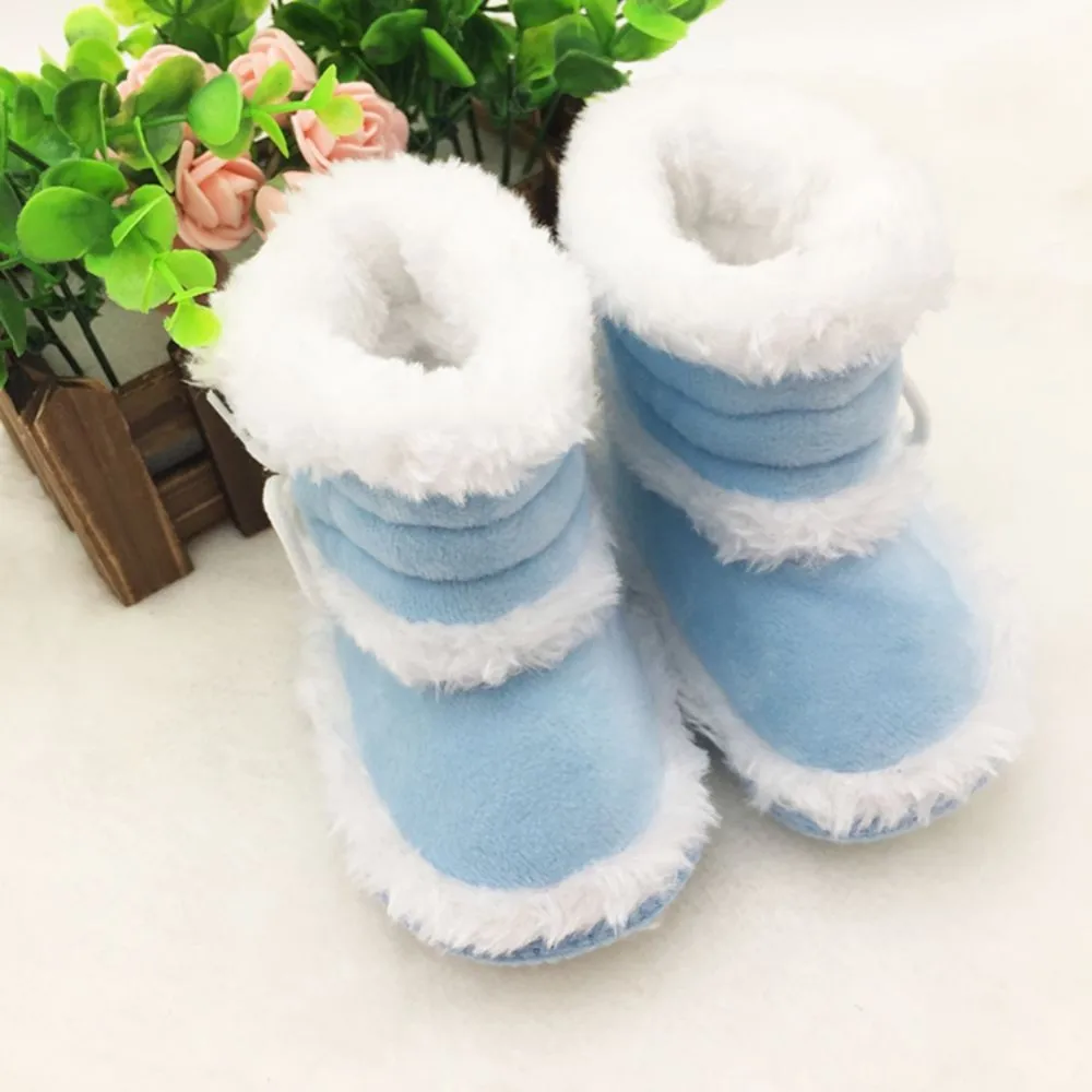 0-18 месяцев Детские теплые зимние пинетки для маленьких девочек и мальчиков ботинки с мягкой подошвой детская обувь Новые Ходунки