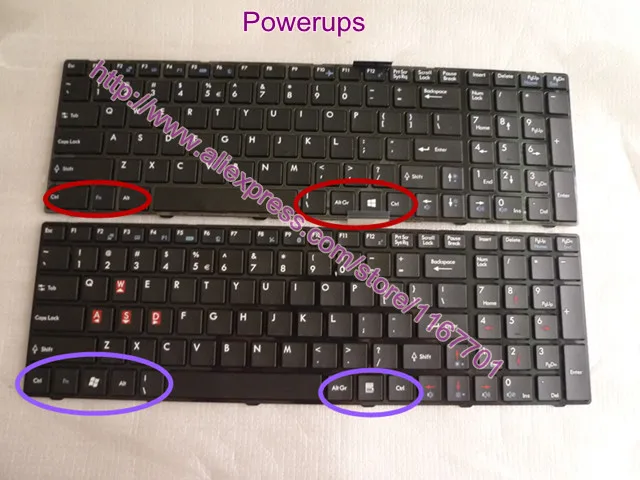 

Laptop/notebook Keyboard For MSI CR61 16GA 16GB MS16GB MS16GA GE60 CX70 CX61 CR20 EX640 A6200 EU/Europe Text Random Shipments