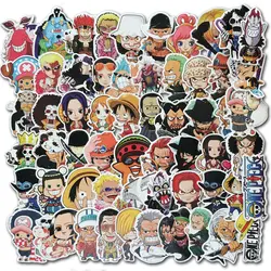 60 шт./лот японского аниме ONE PIECE Луффи наклейки для DIY автомобиля ноутбук ПВХ Рюкзак багажный Pad велосипед PS4 водостойкие Переводные картинки