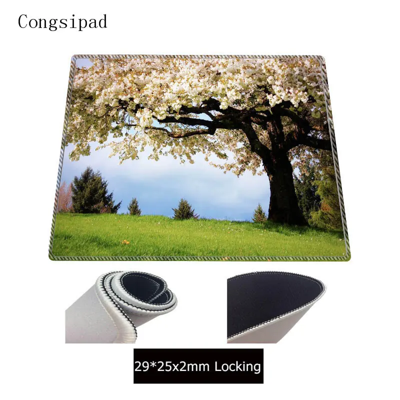  Congsipad Flower Tree Large Gaming Mouse Pad Gamer Locking Edge Keyboard MouseMat Gaming Grande Mou