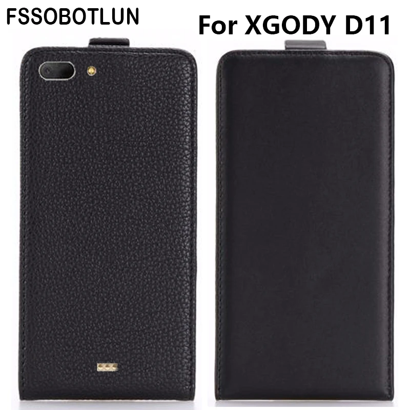 FSSOBOTLUN, Business Litchi& Smooth Patterned Vertical Style PU Leather Phone Flip Case For