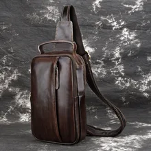 Мужская сумка через плечо из натуральной кожи, сумка на грудь, сумка на плечо высокого качества, сумка через плечо, мужская дорожная сумка в винтажном стиле