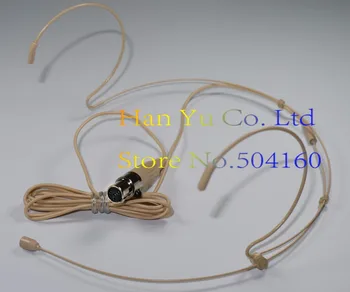 

Free Shipping! Condenser Headworn Headset Microphone with Mini 4 Pin XLR TA4F plug for Shure Wireless BodyPack Transmitter