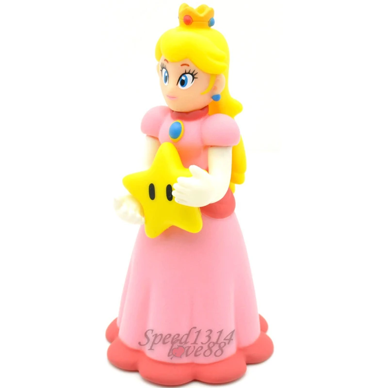 12cm Super Mario Princess Peach Pvc Figure Toy Cute Princess Peach With Star Action Figures Model Toys Doll For Kids Girls Gift Princess Peach Super Mariofigure Toy Aliexpress