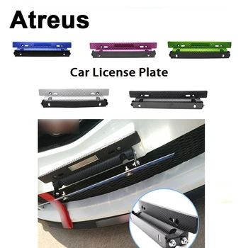 

Atreus For BMW e46 e39 e36 Audi a4 b6 a3 a6 c5 Renault duster Lada granta Stainless steel Carbon Car license Plate Frame Bracket