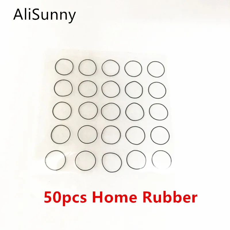 AliSunny 50 шт. прокладка для удерживания кнопок дома iPhone 7 7Plus космическая резиновая клейкая наклейка запасные