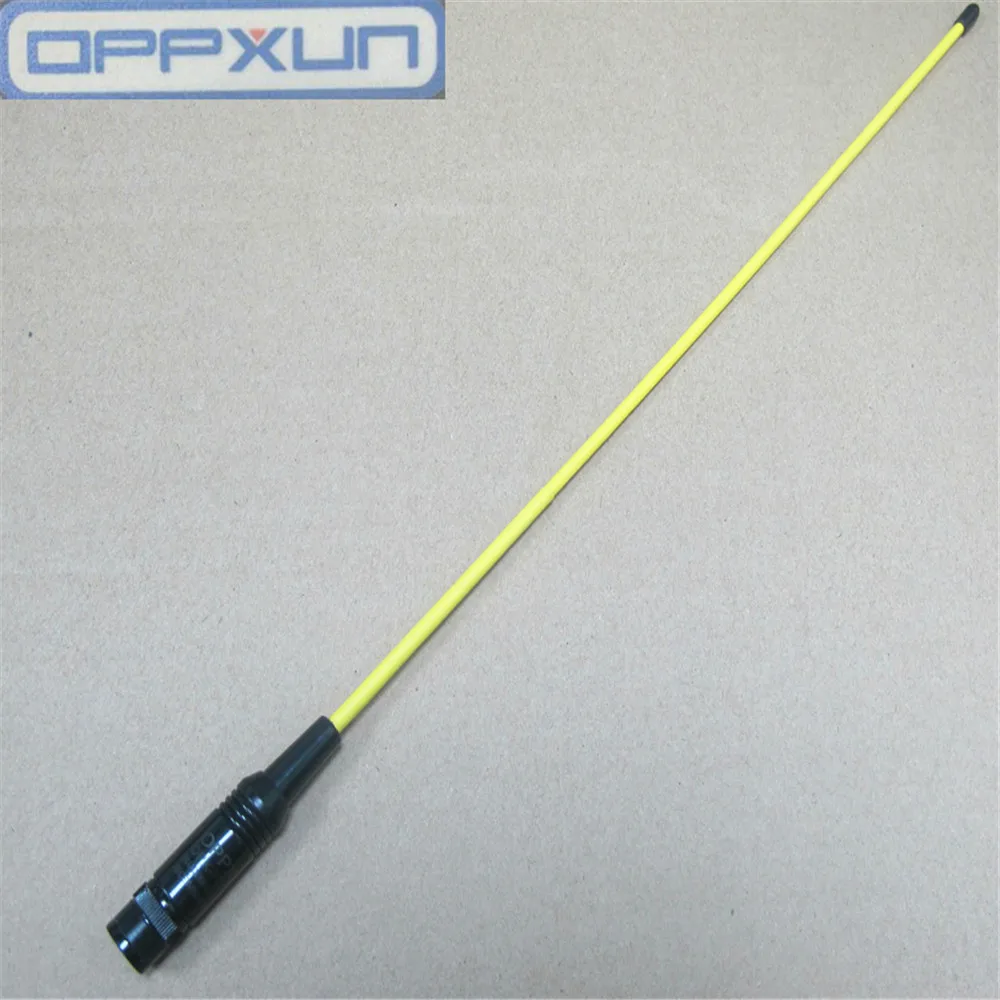 OPPXUN OPX-771 желтый BNC Двухдиапазонный VHF/UHF 144/430 мГц для kenwood TK208 для ICOM V8 V80 v82 с подкладкой радио антенны