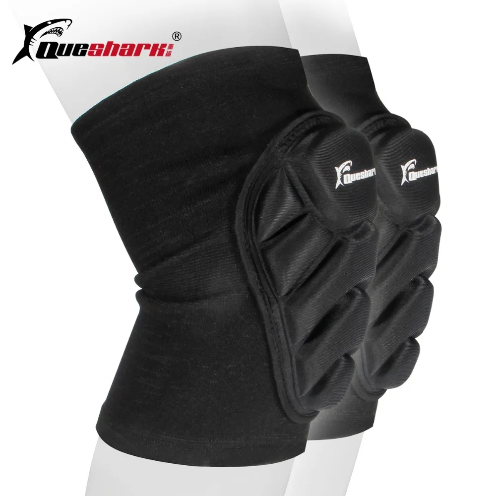1 زوج الإسفنج نيبادس التزلج على الجليد الركبة العجل دعم كرة القدم الكرة الطائرة Legwarmers ضغط المضادة للتصادم تزلج نيباد