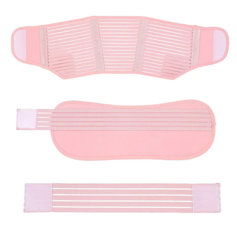 3 шт Материнство для живота полосы Пояс Беременность дородовой поддерживающий бандаж для живота Пояс для поддержки спины бандаж для беременных Для женщин - Цвет: pink