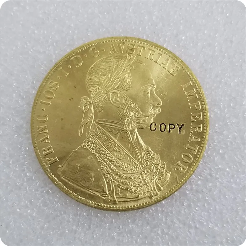 

1873-1894 Austria 4 Ducat Gold Coin COPY