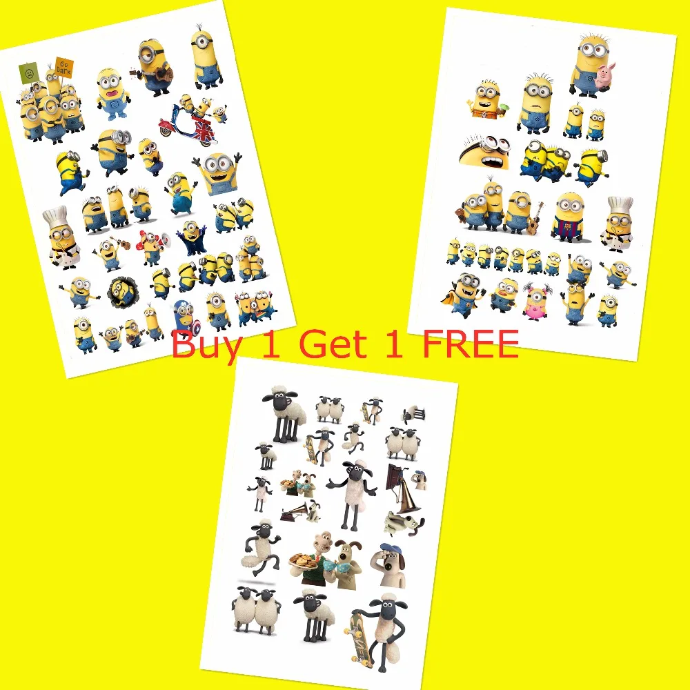 

A5 the Small Yellow People and the Sheep Stickers without cutting Decoration DIY Ablum Diary Scrapbooking Gift For Children