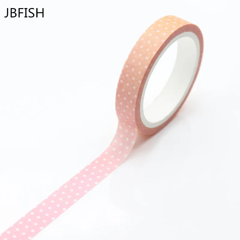 JBFISH Gradient stationery Tape Creative Simple Wave Point Paper Tape Stickers DIY Album Decoration Stickers 2031