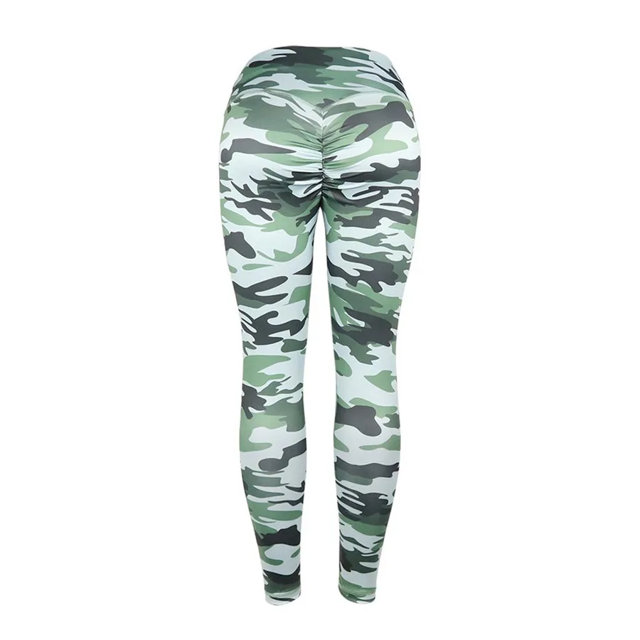 2019 women's camouflage sports yoga pants push up high waist sports casual yoga pants leggings Quick dry for ladies 40J8 (29)