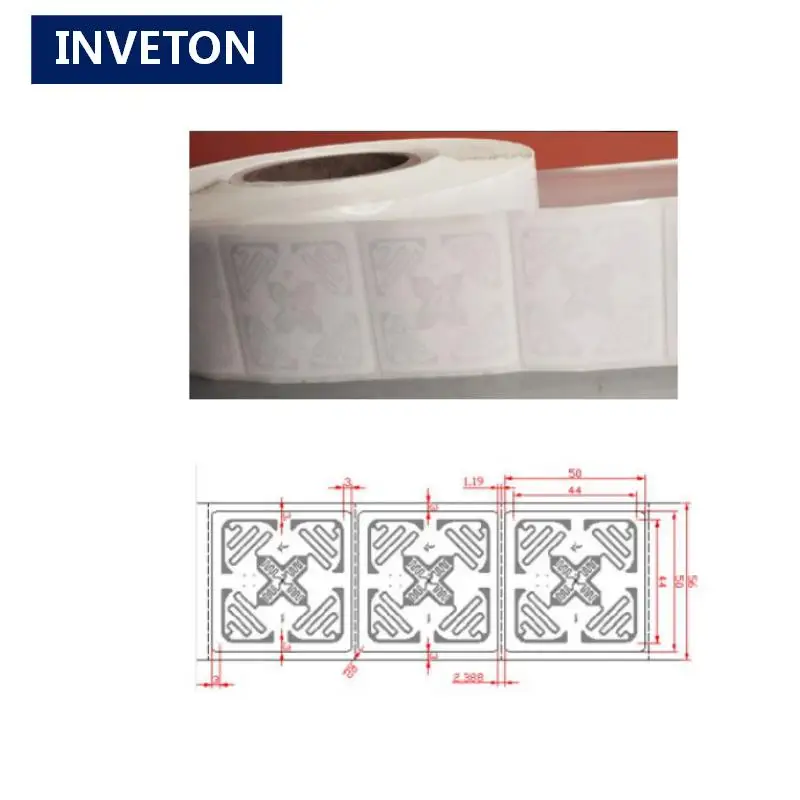 

Package tracking printable Monza 4E H47 UHF RFID Package Label tag 3D function for clothes/library books tracking management