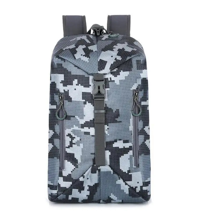 Горячая A++ качественная спортивная сумка для мужчин и женщин, профессиональная большая спортивная Наплечная Сумка, многофункциональный портативный спортивный рюкзак - Цвет: Gray camouflage