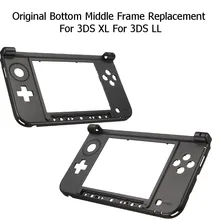Vivienda Shell Caso de la Cubierta Inferior Original Kits de Reemplazo Marco Medio Cubierta de La Consola de Nintendo Para 3DS XL/LL Juego consola