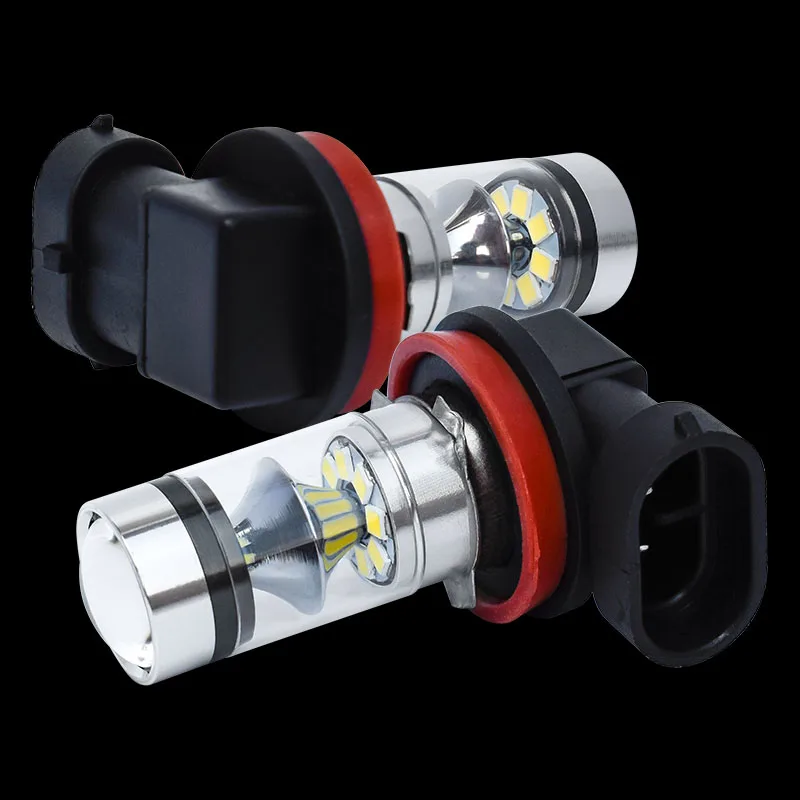 

1 Piece Super Bright H11 H8 H9 Curved Surface Reflector Cup LED Auto Front Fog Lamp Car Anti Fog LED Light Foglamp Driving Bulb
