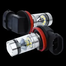 1 sztuka Super Bright H11 H8 H9 zakrzywiona powierzchnia reflektor puchar LED Auto przednie światło przeciwmgłowe samochód przeciwmgielne LED światło przeciwmgielne żarówka jazdy