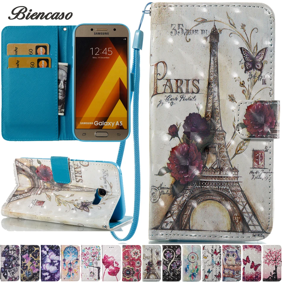 

Phone Case For Samsung Galaxy A3 A5 2017 J3 J5 J7 S5 S6 S7 Edge S8 S9 J3109 SM-J320F Note 8 J710 J510 N950F PU Leather Cover B21