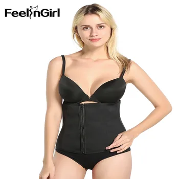 

FeelinGirl Woman Neoprene Sweat Waist Trainer Belt Slimming Enhancer Tummy Control Shapewear Elstiac Waist Trimmer Girdles