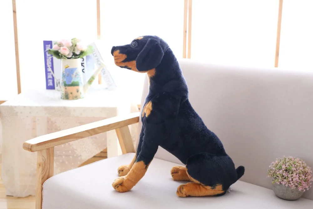 1 шт., 30 Вт, 40 см игрушечная собака плюшевая игрушка творческий реалистичный животный сидя собака хаски куклы мягкие игрушки для детей, подарок на день рождения
