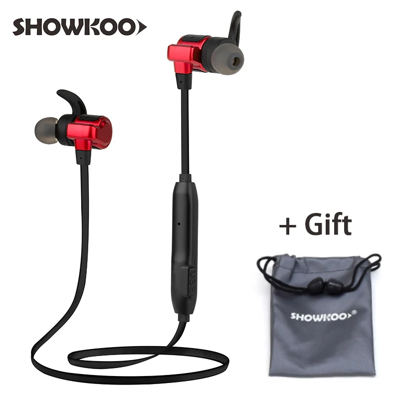Goede Showkoo Sport Bluetooth Oortelefoon Voor iPhone X 10 XS Max XR Samsung Galaxy S8 S9 Nekband Draadloze Bluetooth Hoofdtelefoon Headset