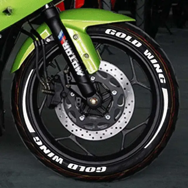 motorcycle stickers universal 3D logo tire wheel sticker moto tyre stickers tyling custom funny